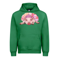 Emerald Balerina Baby Pig With Tutu Urban Hoodie - RanaPortraitStore