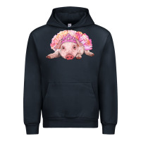Navy Balerina Baby Pig With Tutu Urban Hoodie - RanaPortraitStore