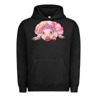 Pigment Black Balerina Baby Pig With Tutu Urban Hoodie - RanaPortraitStore