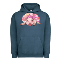 Pigment Midnight Navy Balerina Baby Pig With Tutu Urban Hoodie - RanaPortraitStore