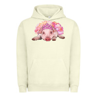 Pigment Pistachio Balerina Baby Pig With Tutu Urban Hoodie - RanaPortraitStore