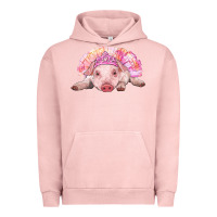 Pigment Salmon Balerina Baby Pig With Tutu Urban Hoodie - RanaPortraitStore