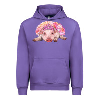 Tulip Balerina Baby Pig With Tutu Urban Hoodie - RanaPortraitStore