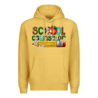 Antique Gold school counselor Premium Hoodie - texasbilliewilder