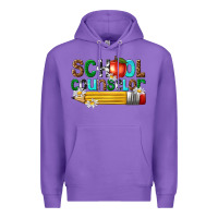 Purple school counselor Premium Hoodie - texasbilliewilder