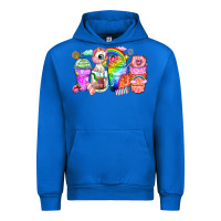 Cobalt unicorn coffee cups Urban Hoodie - Zillion Design Studio