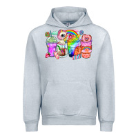 Heather Grey unicorn coffee cups Urban Hoodie - Zillion Design Studio