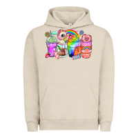 Pigment French Oak unicorn coffee cups Urban Hoodie - Zillion Design Studio