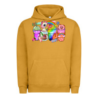 Pigment Peanut Butter unicorn coffee cups Urban Hoodie - Zillion Design Studio