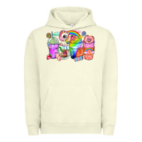 Pigment Pistachio unicorn coffee cups Urban Hoodie - Zillion Design Studio
