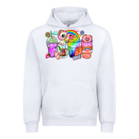 White unicorn coffee cups Urban Hoodie - Zillion Design Studio