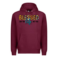 Burgundy blessed life Premium Hoodie - Zillion Design Studio