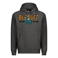Charcoal Heather blessed life Premium Hoodie - Zillion Design Studio