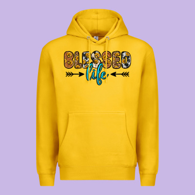 Blessed Life Premium Hoodie Designed By Zillion Design Studio