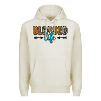 Oatmeal Heather blessed life Premium Hoodie - Zillion Design Studio