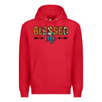 Red blessed life Premium Hoodie - Zillion Design Studio