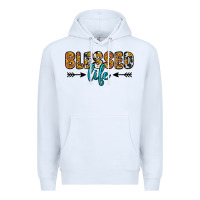 White blessed life Premium Hoodie - Zillion Design Studio
