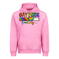 Fuchsia Pink gay pride loading lgbtq Urban Hoodie - texasbilliewilder
