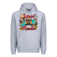 Heather Grey school bus monitor Premium Hoodie - texasbilliewilder