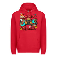 Red school bus monitor Premium Hoodie - texasbilliewilder