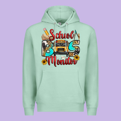 School Bus Monitor Premium Hoodie Designed By Texasbilliewilder