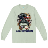 Matcha americanmom messy bun Long Sleeve Tee - BarkalooDesign