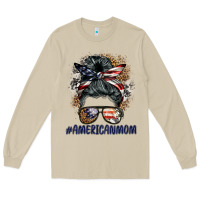 Mushroom americanmom messy bun Long Sleeve Tee - BarkalooDesign