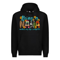 Black being a nana makes my life complete Premium Hoodie - Zillion Design Studio