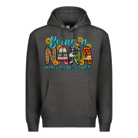 Charcoal Heather being a nana makes my life complete Premium Hoodie - Zillion Design Studio