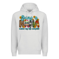 Dove Grey being a nana makes my life complete Premium Hoodie - Zillion Design Studio