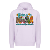Lilac being a nana makes my life complete Premium Hoodie - Zillion Design Studio