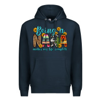 Navy being a nana makes my life complete Premium Hoodie - Zillion Design Studio