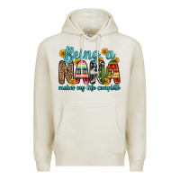Oatmeal Heather being a nana makes my life complete Premium Hoodie - Zillion Design Studio