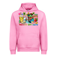 Fuchsia Pink teacher off duty coffee cups Urban Hoodie - Zillion Design Studio