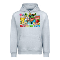Heather Grey teacher off duty coffee cups Urban Hoodie - Zillion Design Studio