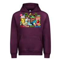 Mauve Wine teacher off duty coffee cups Urban Hoodie - Zillion Design Studio