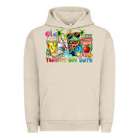 Pigment French Oak teacher off duty coffee cups Urban Hoodie - Zillion Design Studio