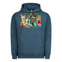Pigment Midnight Navy teacher off duty coffee cups Urban Hoodie - Zillion Design Studio