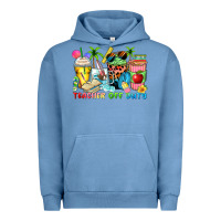 Pigment Pebble Blue teacher off duty coffee cups Urban Hoodie - Zillion Design Studio