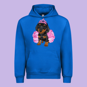 Balerina Dachshund With Tutu Urban Hoodie Designed By Ranaportraitstore