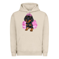 Pigment French Oak Balerina Dachshund With Tutu Urban Hoodie - RanaPortraitStore