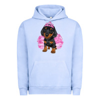 Pigment Grape Ice Balerina Dachshund With Tutu Urban Hoodie - RanaPortraitStore