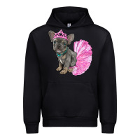 Balerina French Bulldog With Tutu Urban Hoodie | Teevron