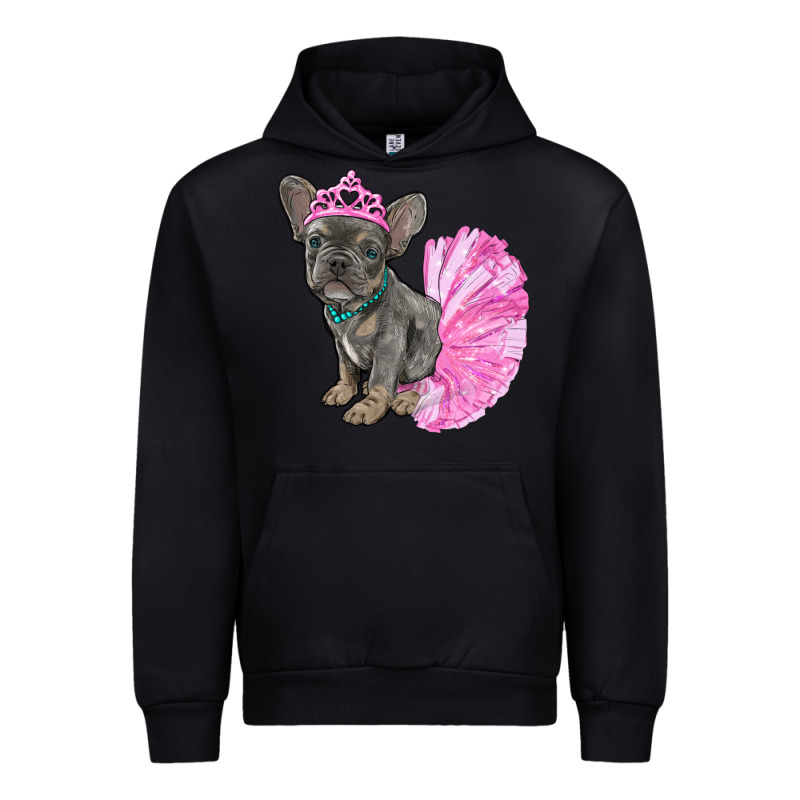 Balerina French Bulldog With Tutu Urban Hoodie by RanaPortraitStore | Teevron