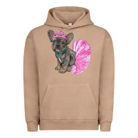 Pigment Burro Balerina French Bulldog With Tutu Urban Hoodie - RanaPortraitStore