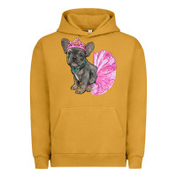 Pigment Peanut Butter Balerina French Bulldog With Tutu Urban Hoodie - RanaPortraitStore