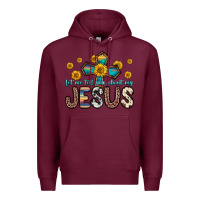 Burgundy let me tell you about my jesus Premium Hoodie - Zillion Design Studio