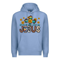 Colony Blue let me tell you about my jesus Premium Hoodie - Zillion Design Studio
