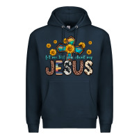 Navy let me tell you about my jesus Premium Hoodie - Zillion Design Studio