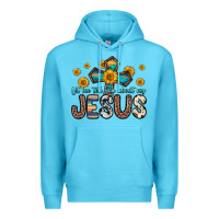 Ocean Blue let me tell you about my jesus Premium Hoodie - Zillion Design Studio